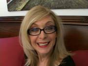 Sweety blonde granny in glasses Nina Hartley talking dirty in the bedroom